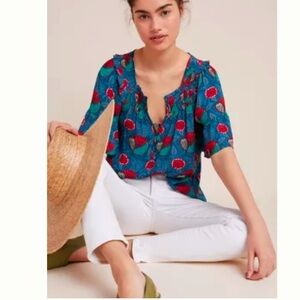 Printed Blouse (Antropologie)